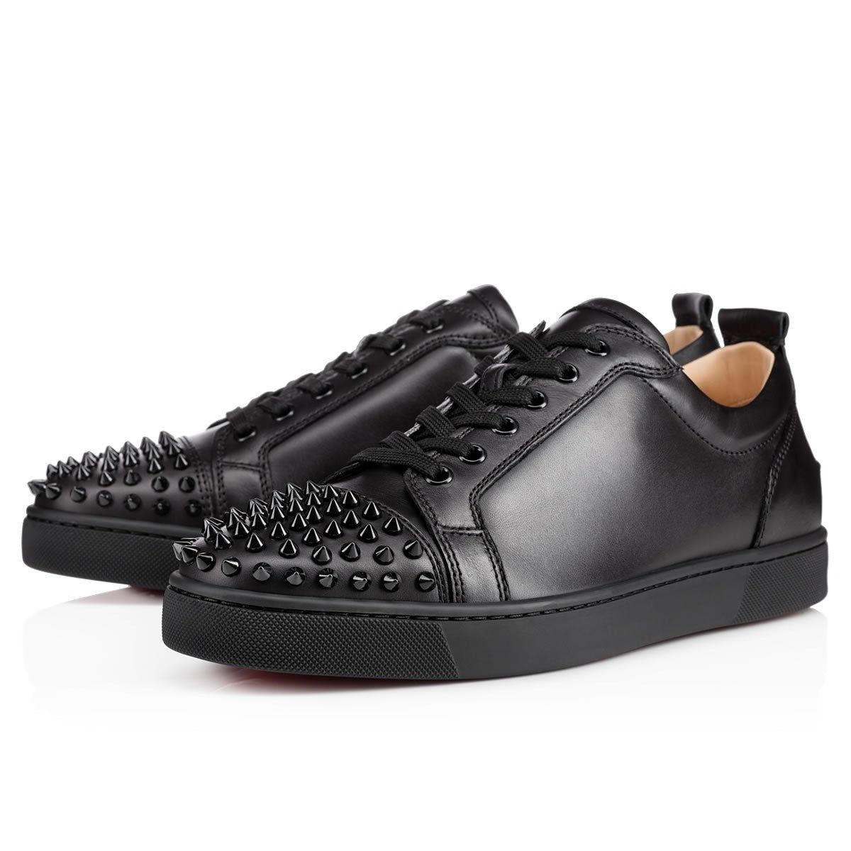 CL- LEATHER BLACK SPIKES