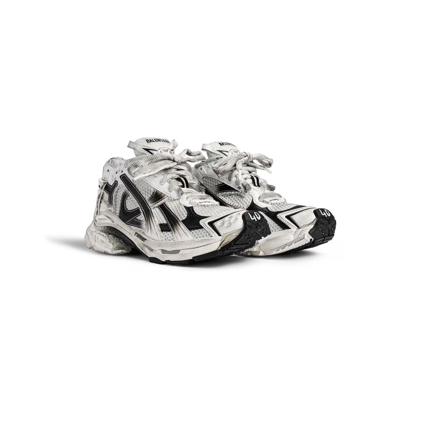 BALENCIAGA RUNNER- WHITE BLACK