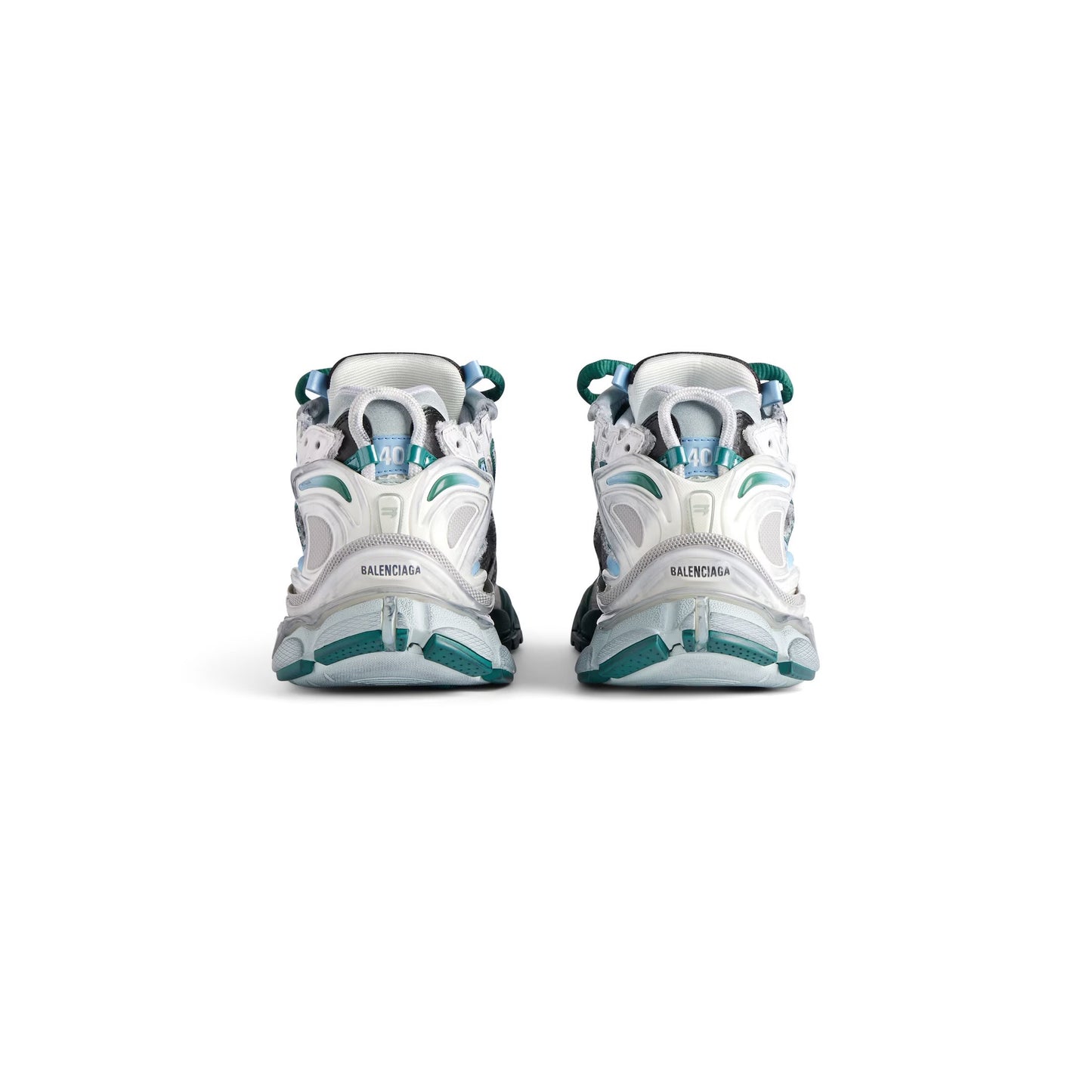 BALENCIAGA RUNNER- SILVER GREEN