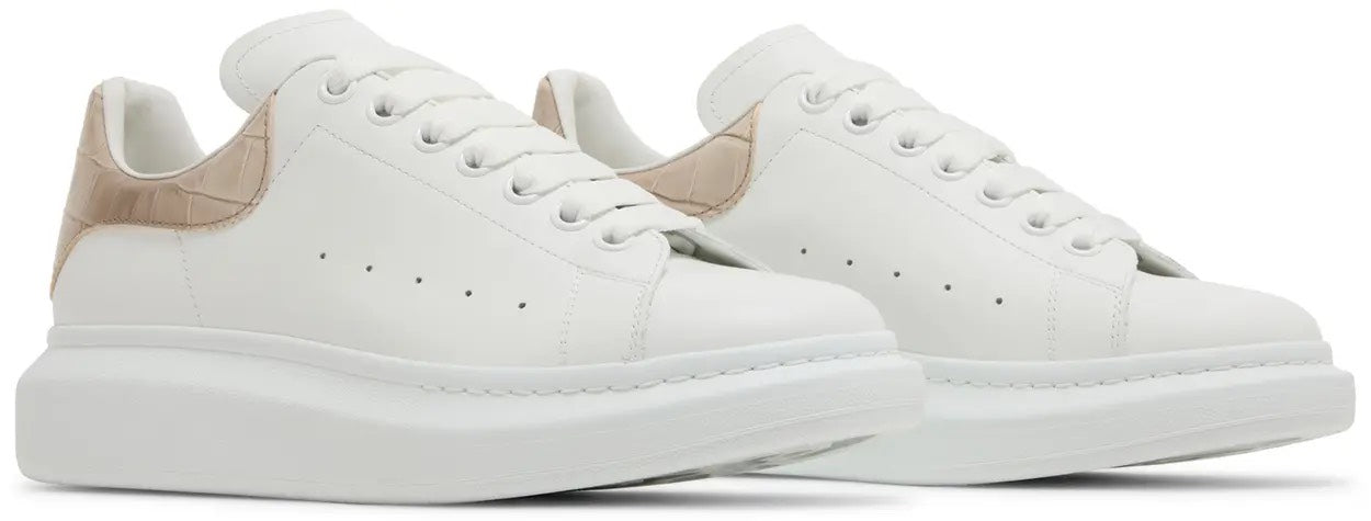 ALEXANDER MCQUEEN- LEATHER WHITE BEIGE