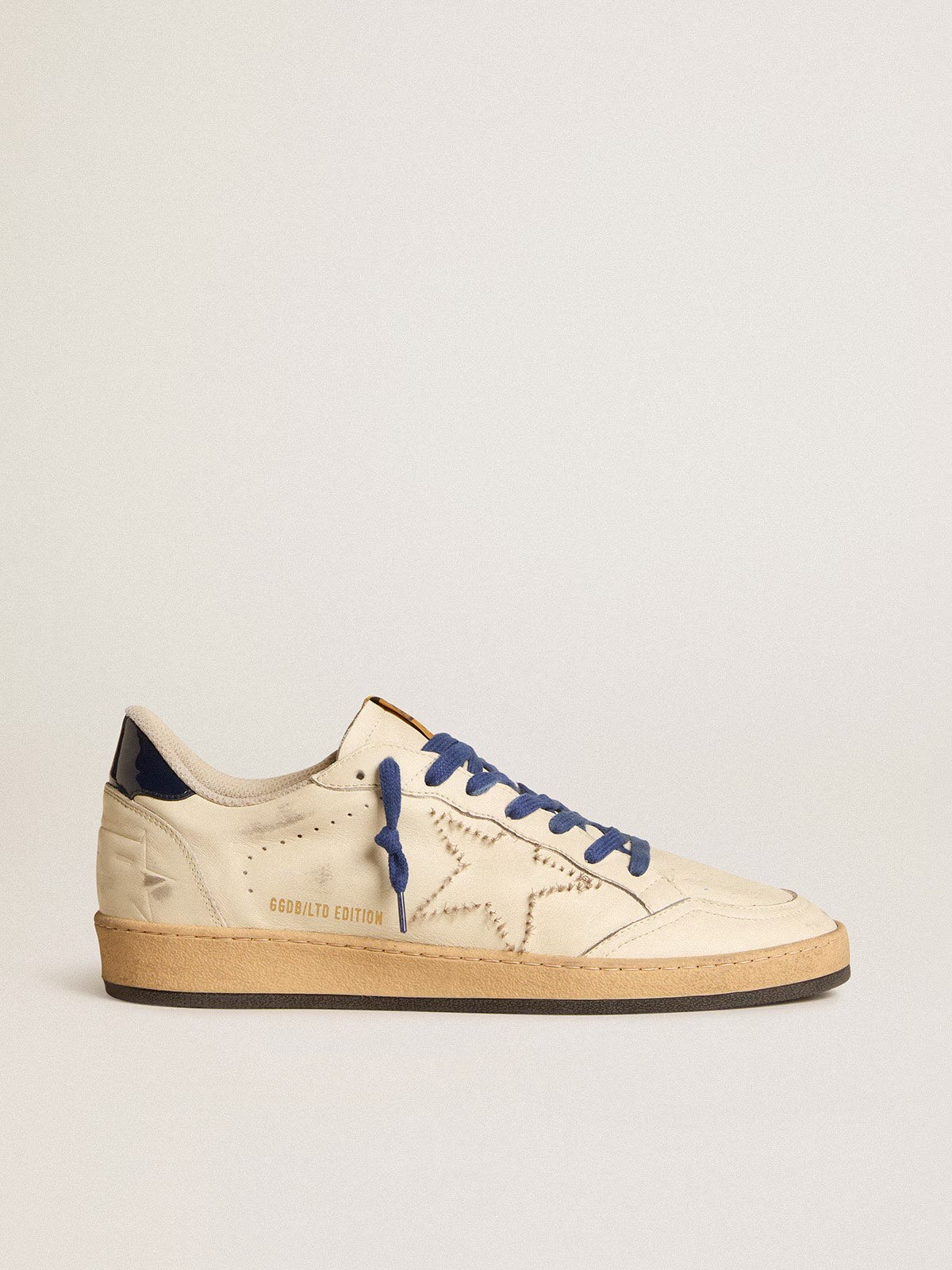 GOLDEN GOOSE- BALL STAR WHITE BLUE