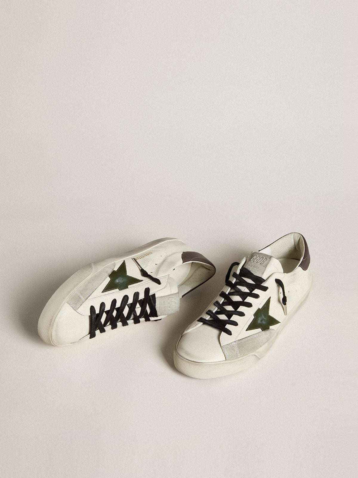 GOLDEN GOOSE SUPERSTAR- BROWN GREEN
