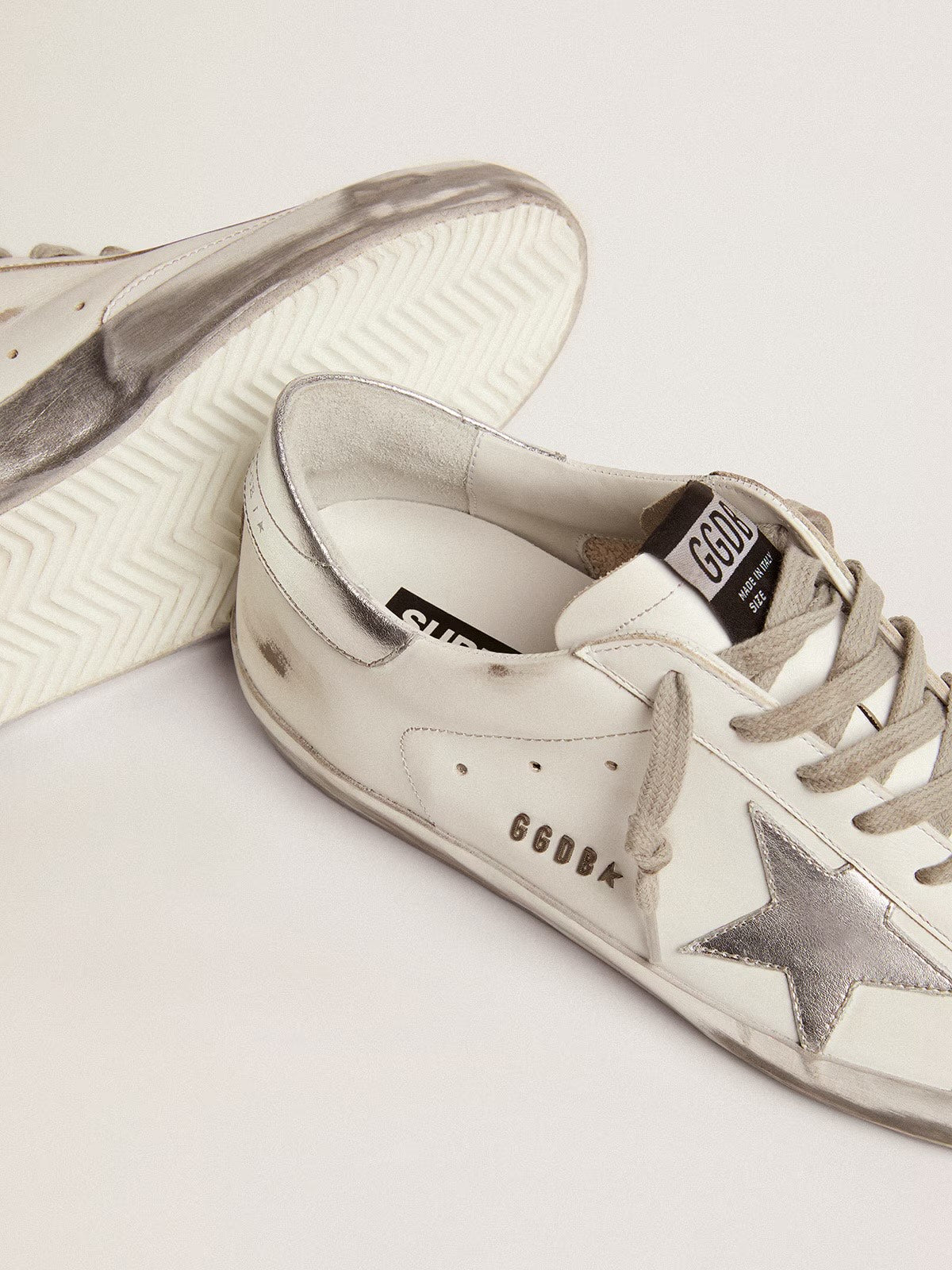 GOLDEN GOOSE SUPERSTAR- SILVER