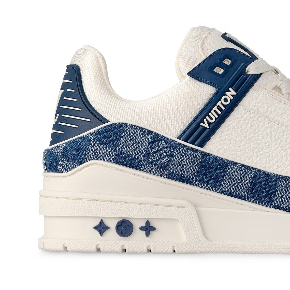 LV TRAINERS- WHITE BLUE MONO