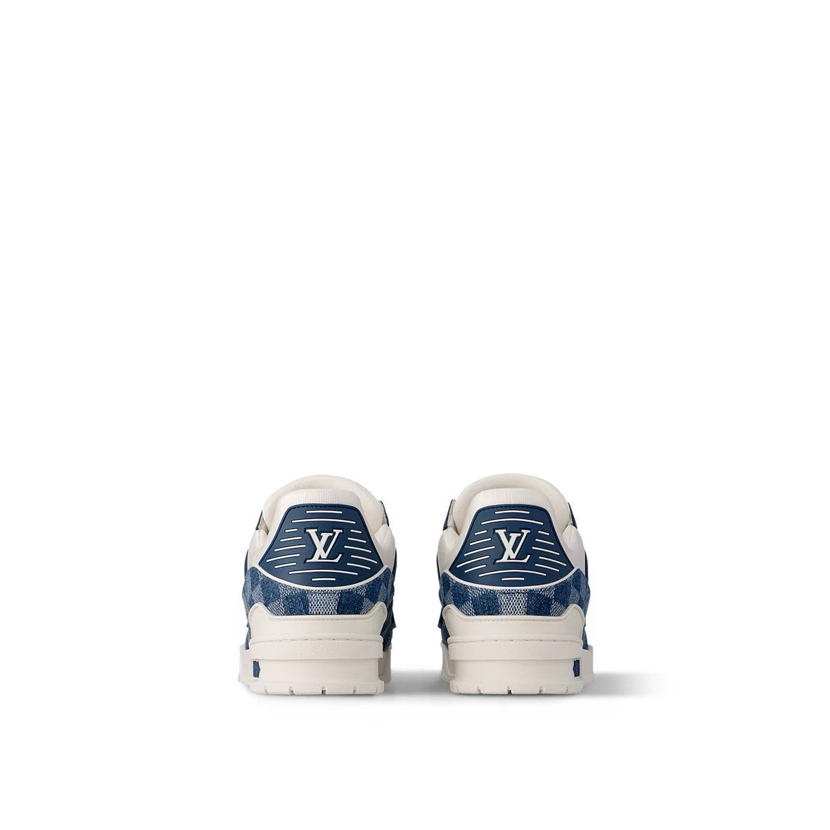 LV TRAINERS- WHITE BLUE MONO