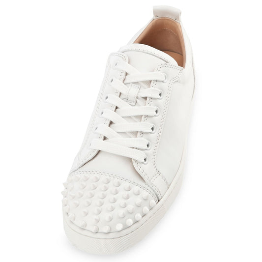 CL- LEATHER WHITE SPIKES
