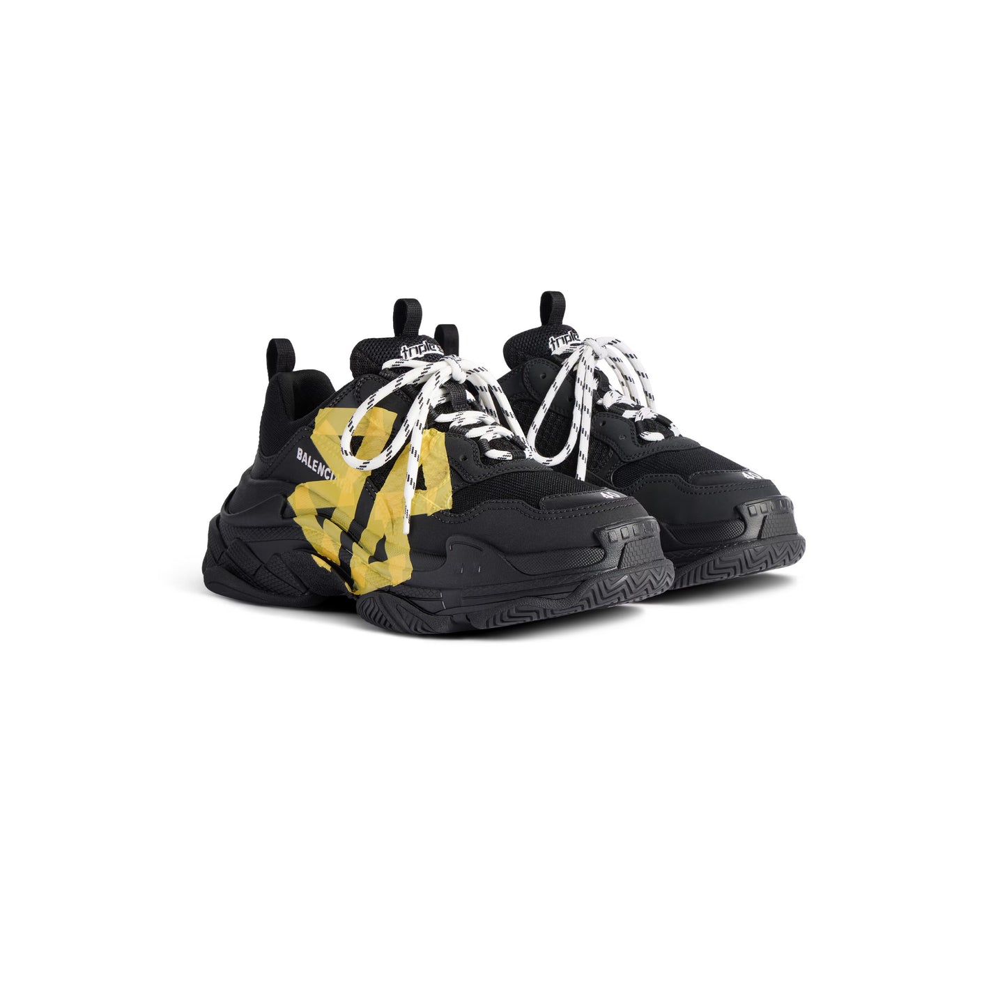 BALENCIAGA TRIPLE S- BLACK YELLOW