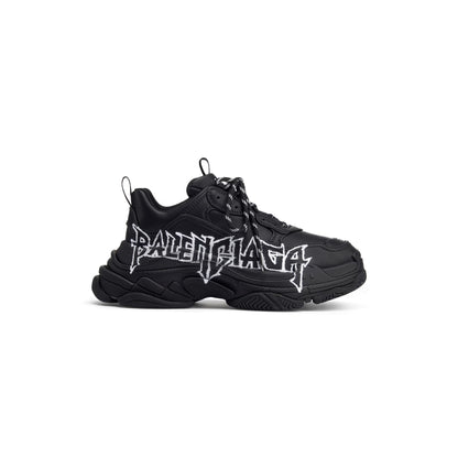 BALENCIAGA TRIPLE S- BLACK LOGO