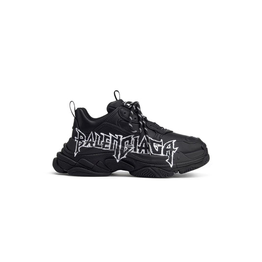 BALENCIAGA TRIPLE S- BLACK LOGO