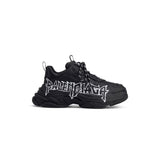 BALENCIAGA TRIPLE S- BLACK LOGO