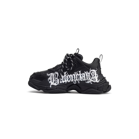 BALENCIAGA TRIPLE S- BLACK LOGO
