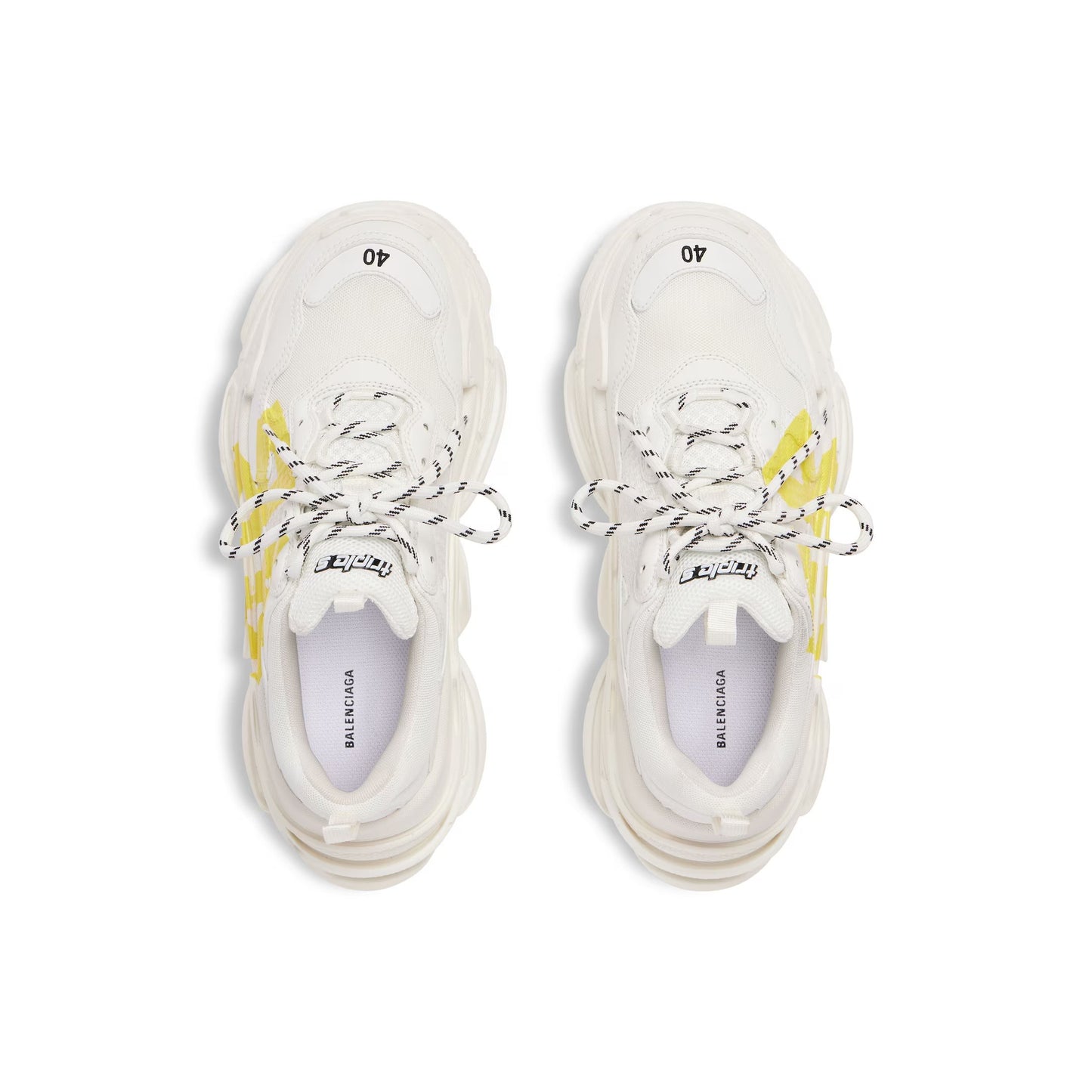 BALENCIAGA TRIPLE S- WHITE YELLOW