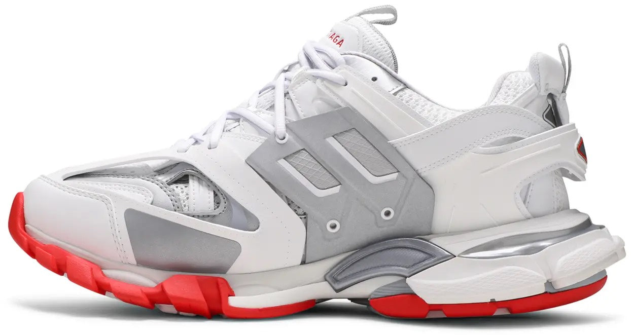 BALENCIAGA TRACK- SILVER RED