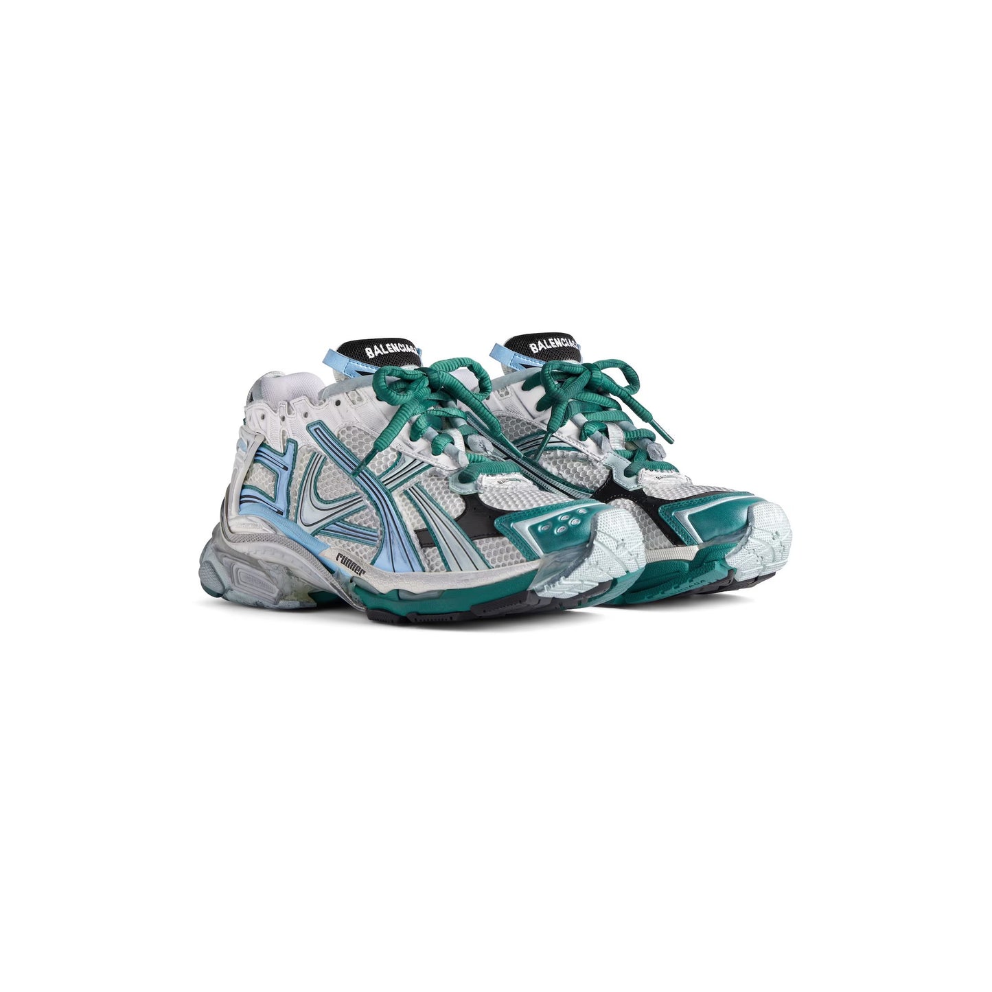 BALENCIAGA RUNNER- SILVER GREEN