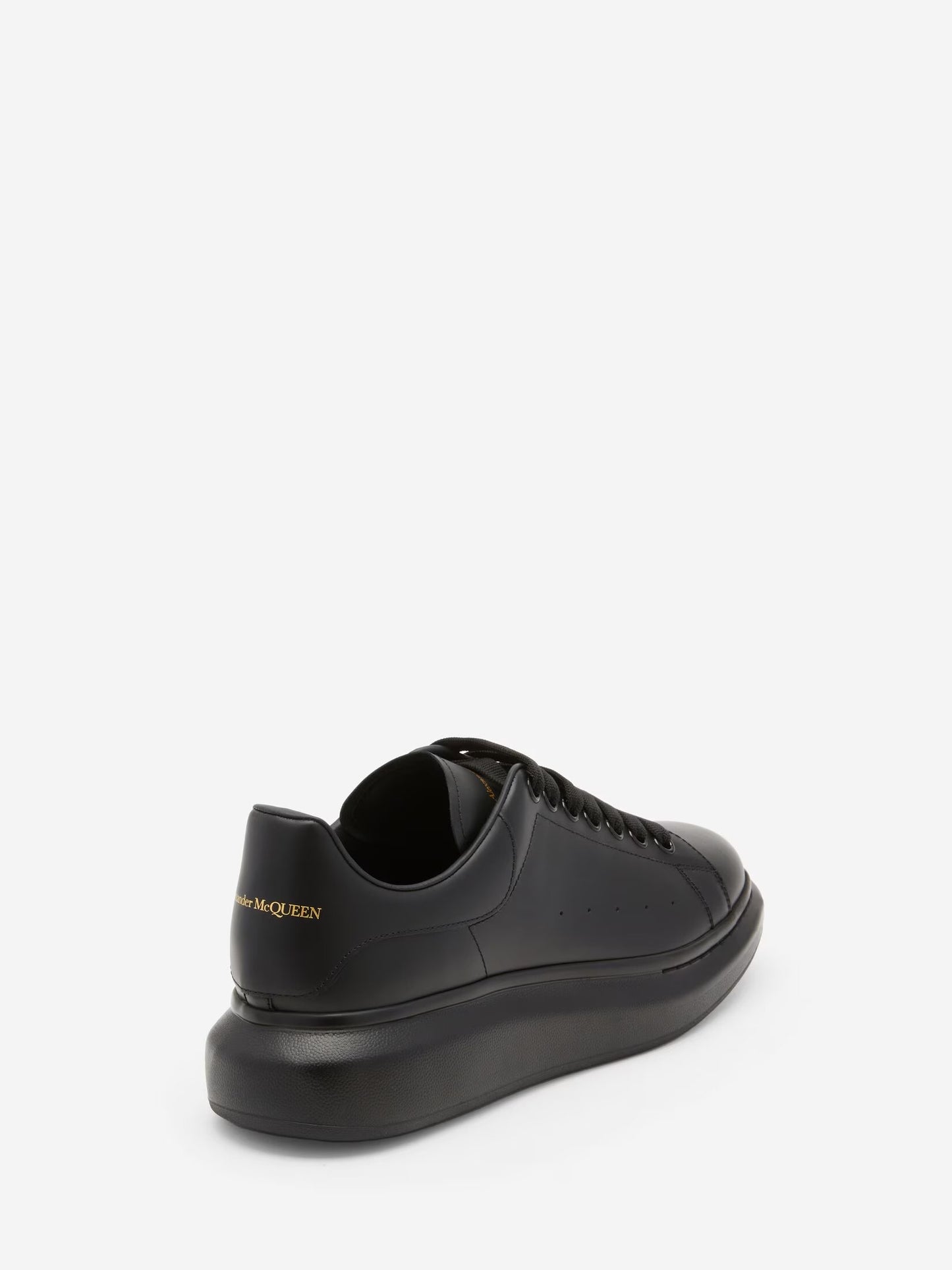 ALEXANDER MCQUEEN- LEATHER BLACK SHINE