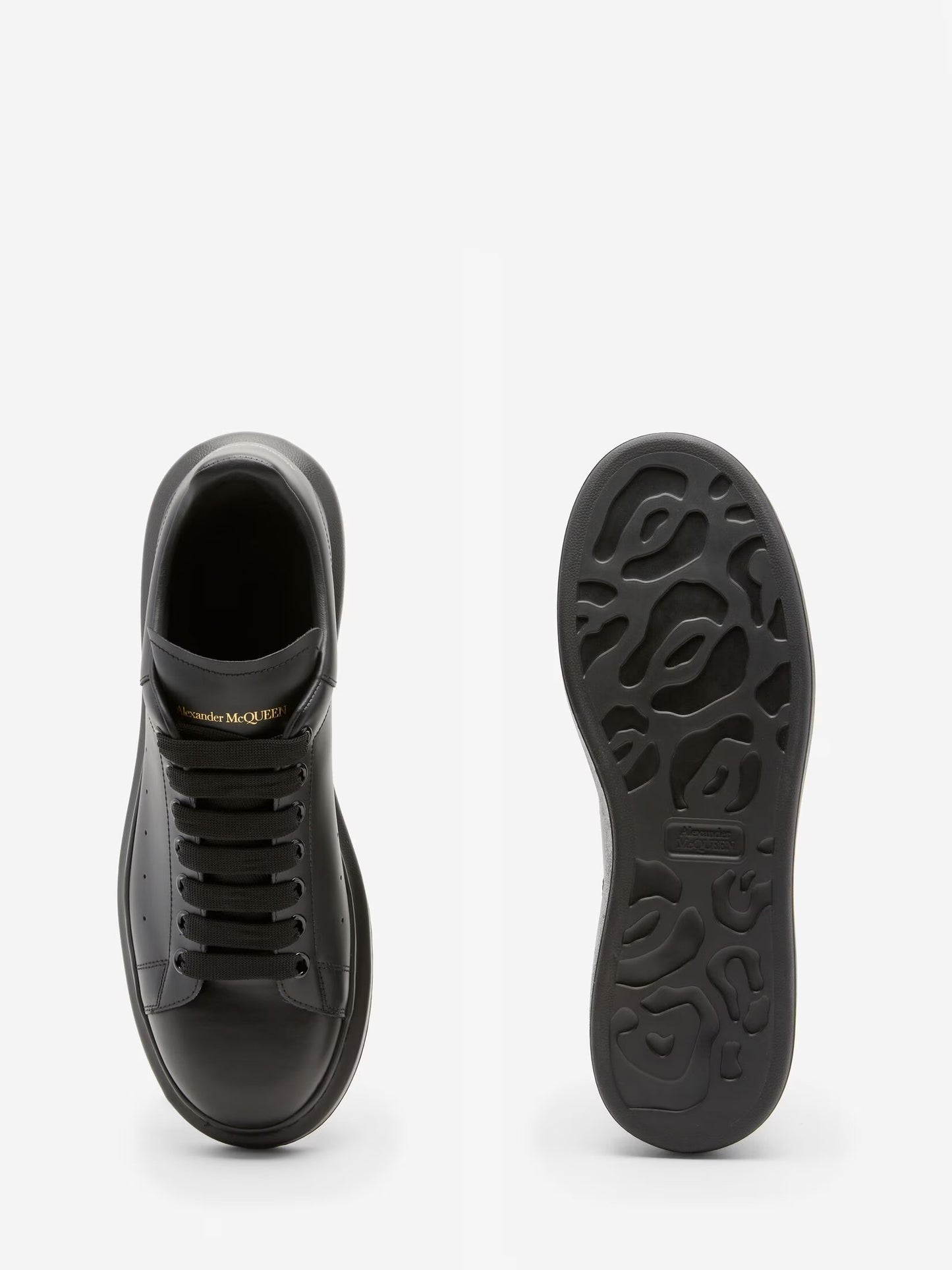 ALEXANDER MCQUEEN- LEATHER BLACK SHINE