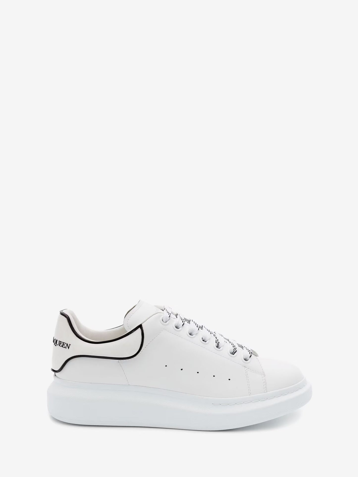 ALEXANDER MCQUEEN- LEATHER WHITE LOGO