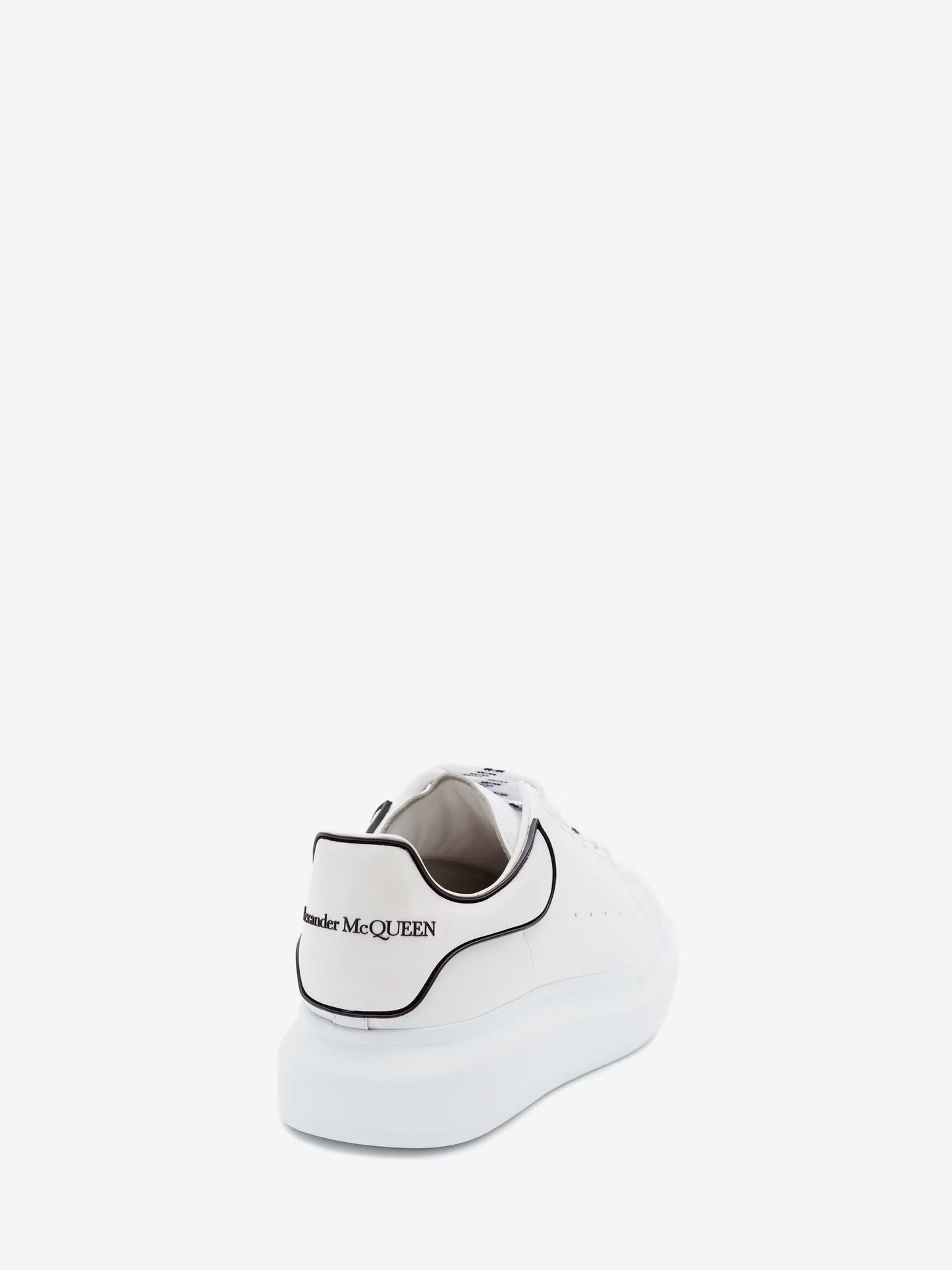 ALEXANDER MCQUEEN- LEATHER WHITE LOGO