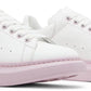 ALEXANDER MCQUEEN- LEATHER WHITE PINK