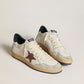 GOLDEN GOOSE- BALL STAR WHITE RED