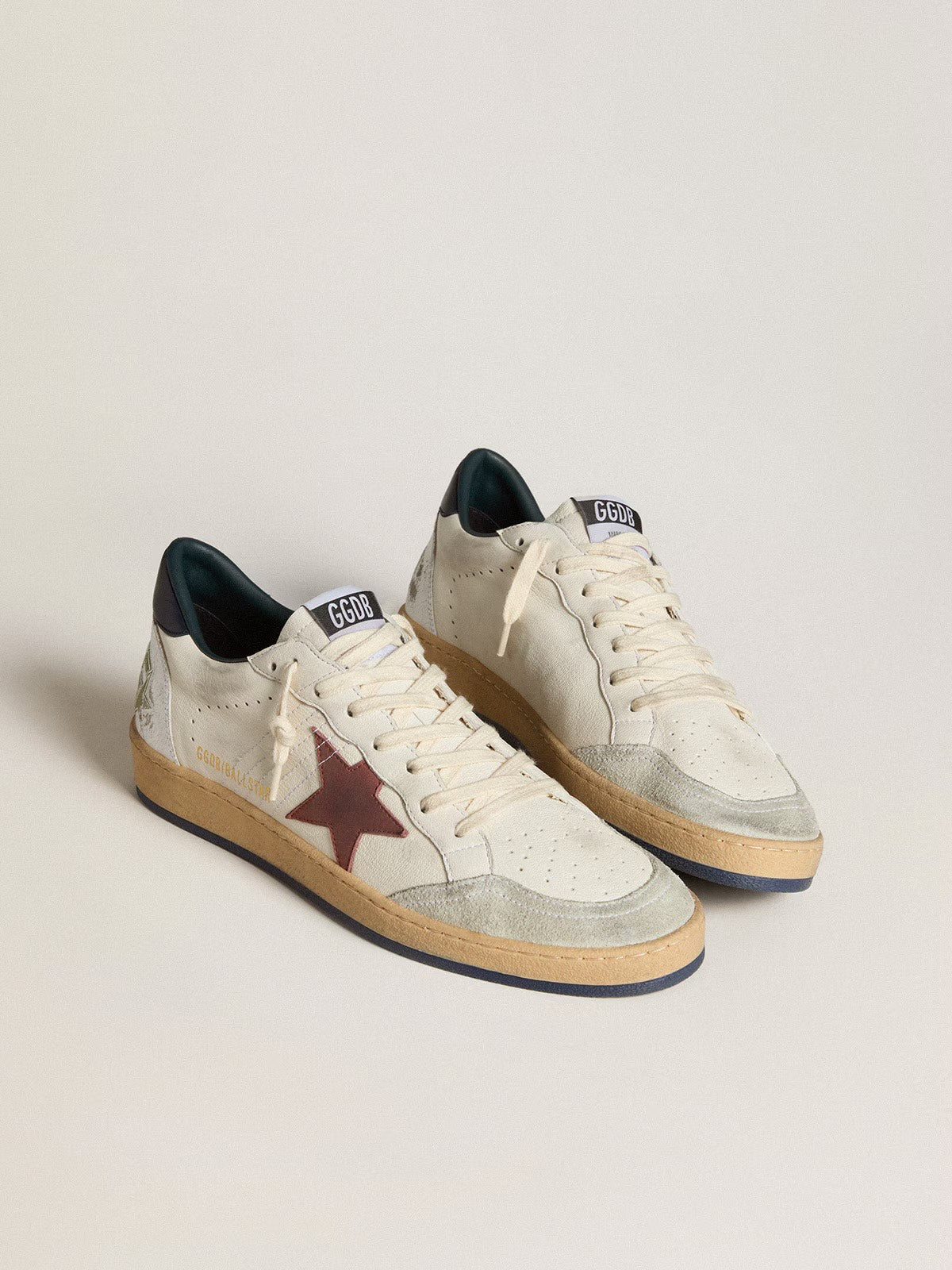 GOLDEN GOOSE- BALL STAR WHITE RED