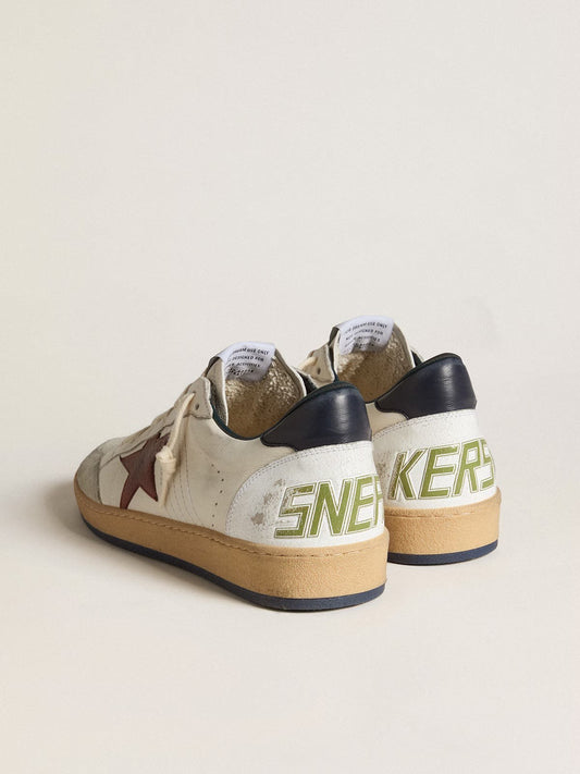 GOLDEN GOOSE- BALL STAR WHITE RED