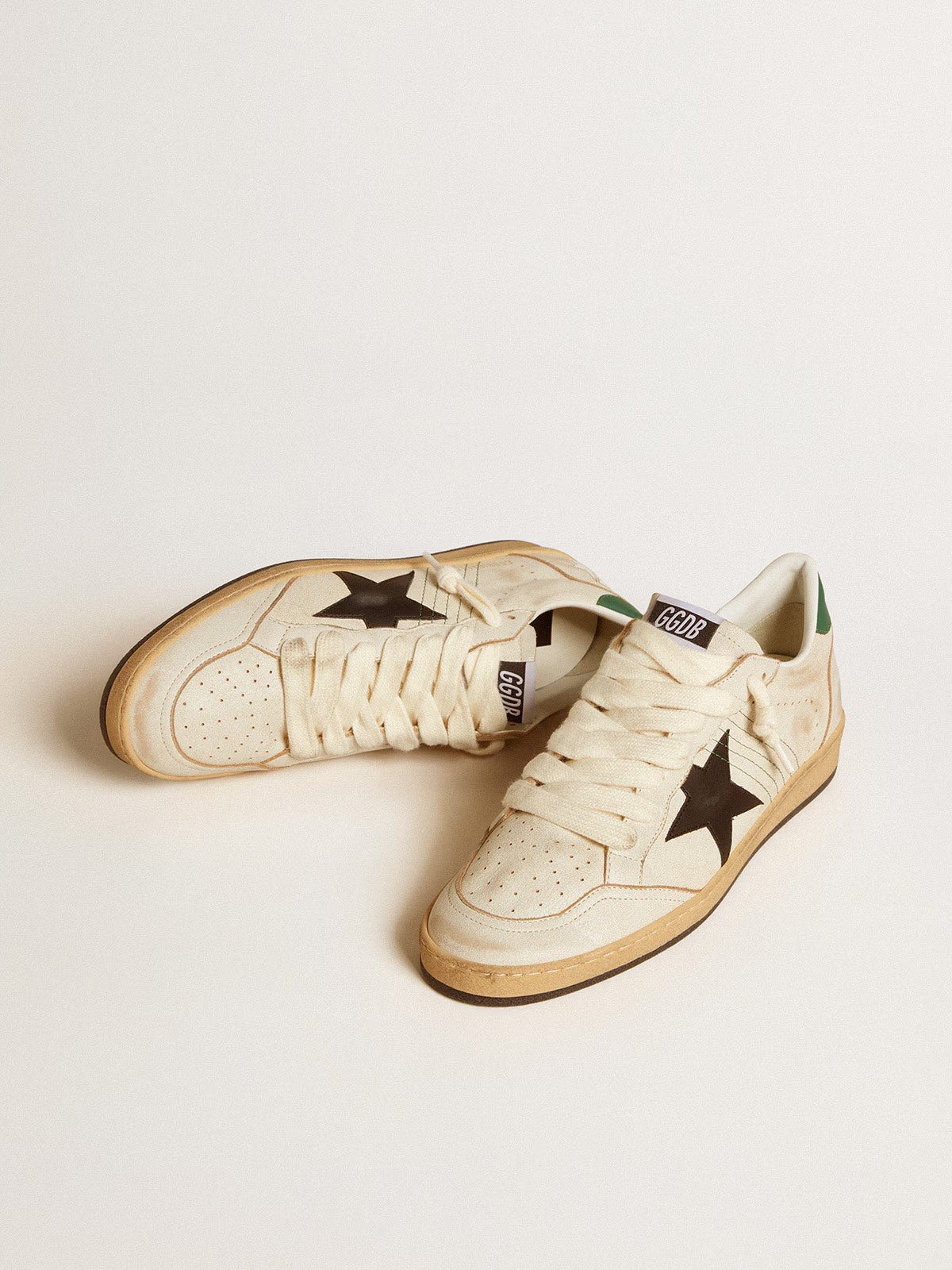 GOLDEN GOOSE- BALL STAR GREEN BROWN