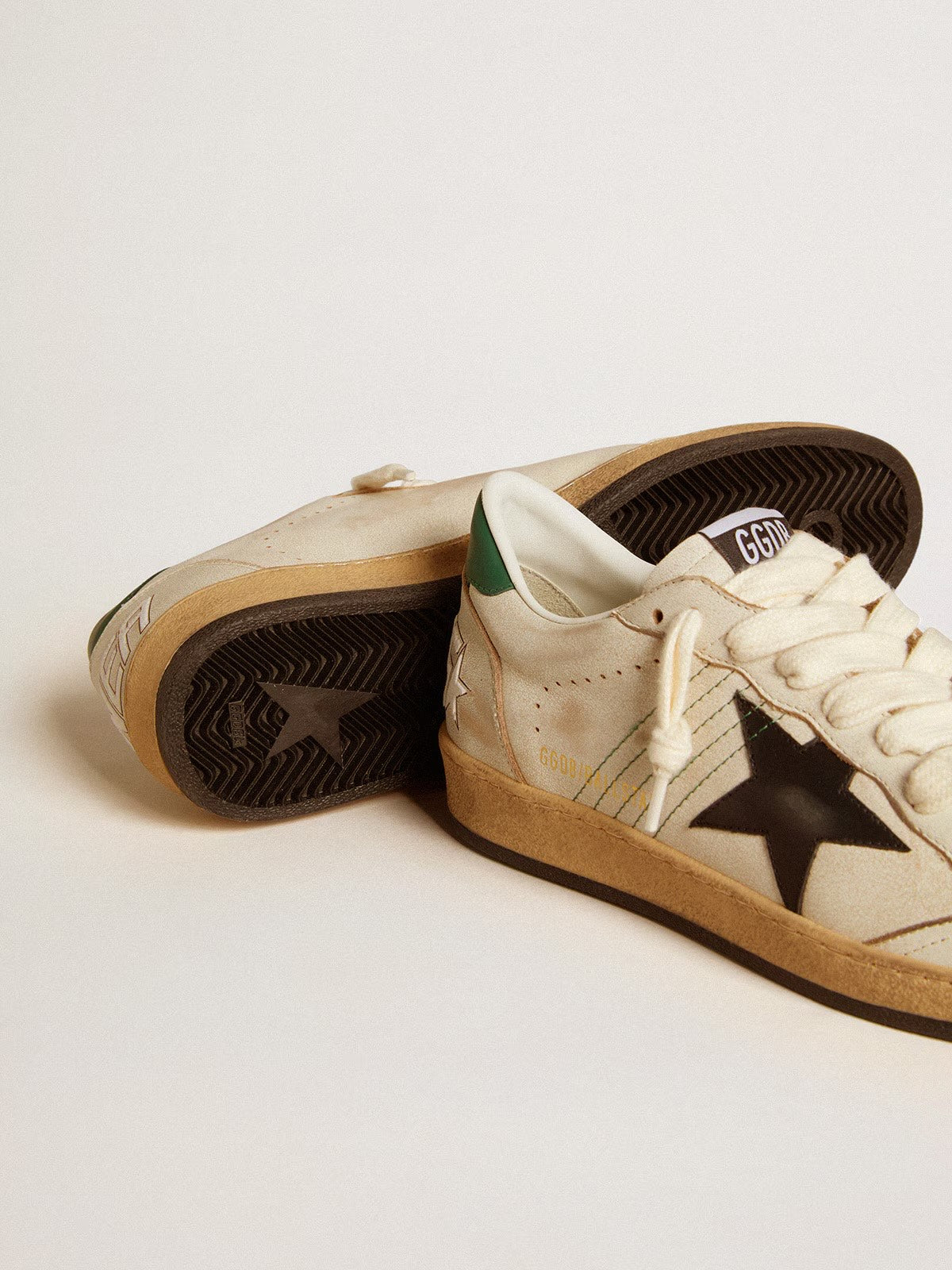 GOLDEN GOOSE- BALL STAR GREEN BROWN