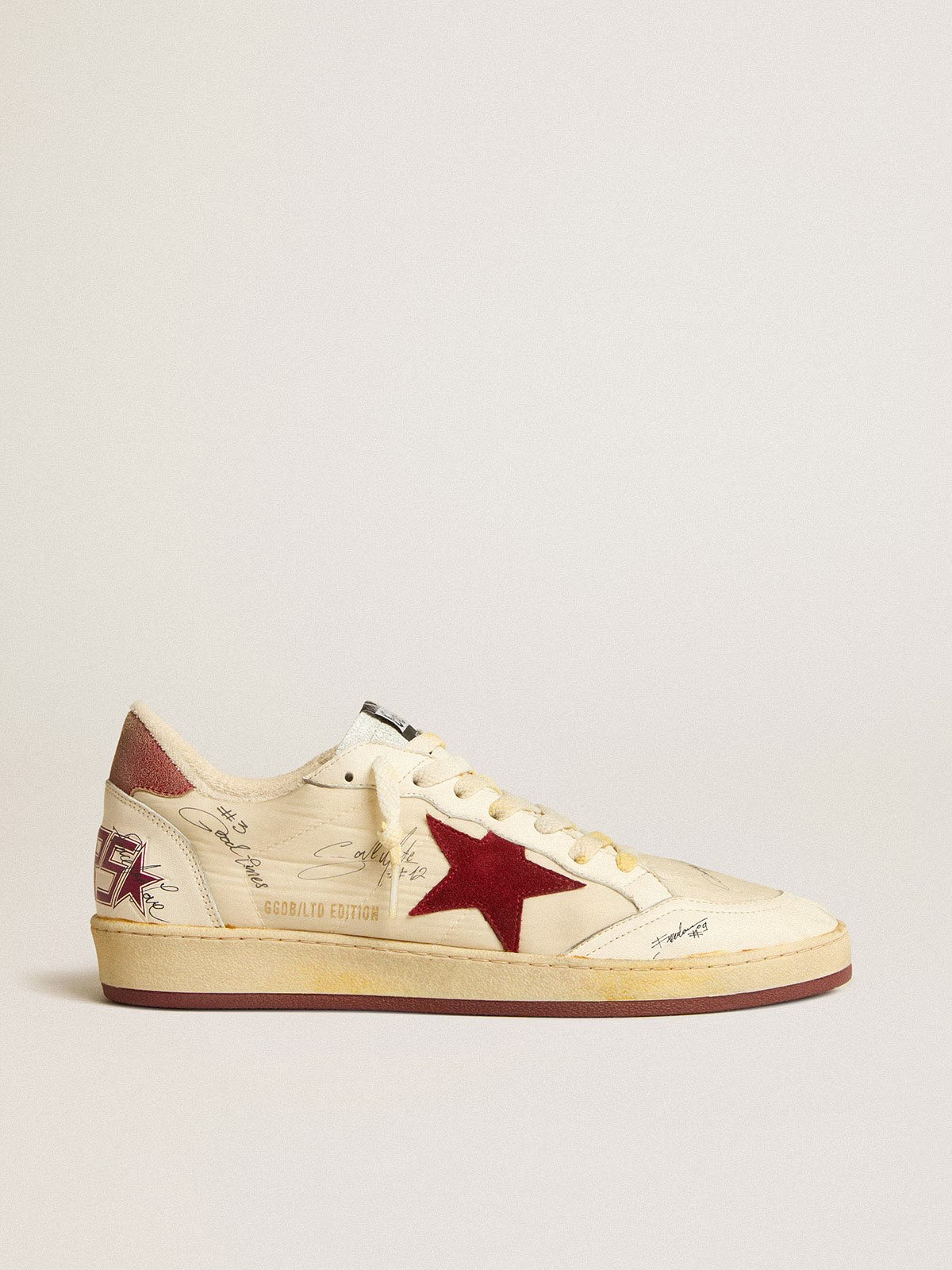GOLDEN GOOSE- BALL STAR WHITE BLUE