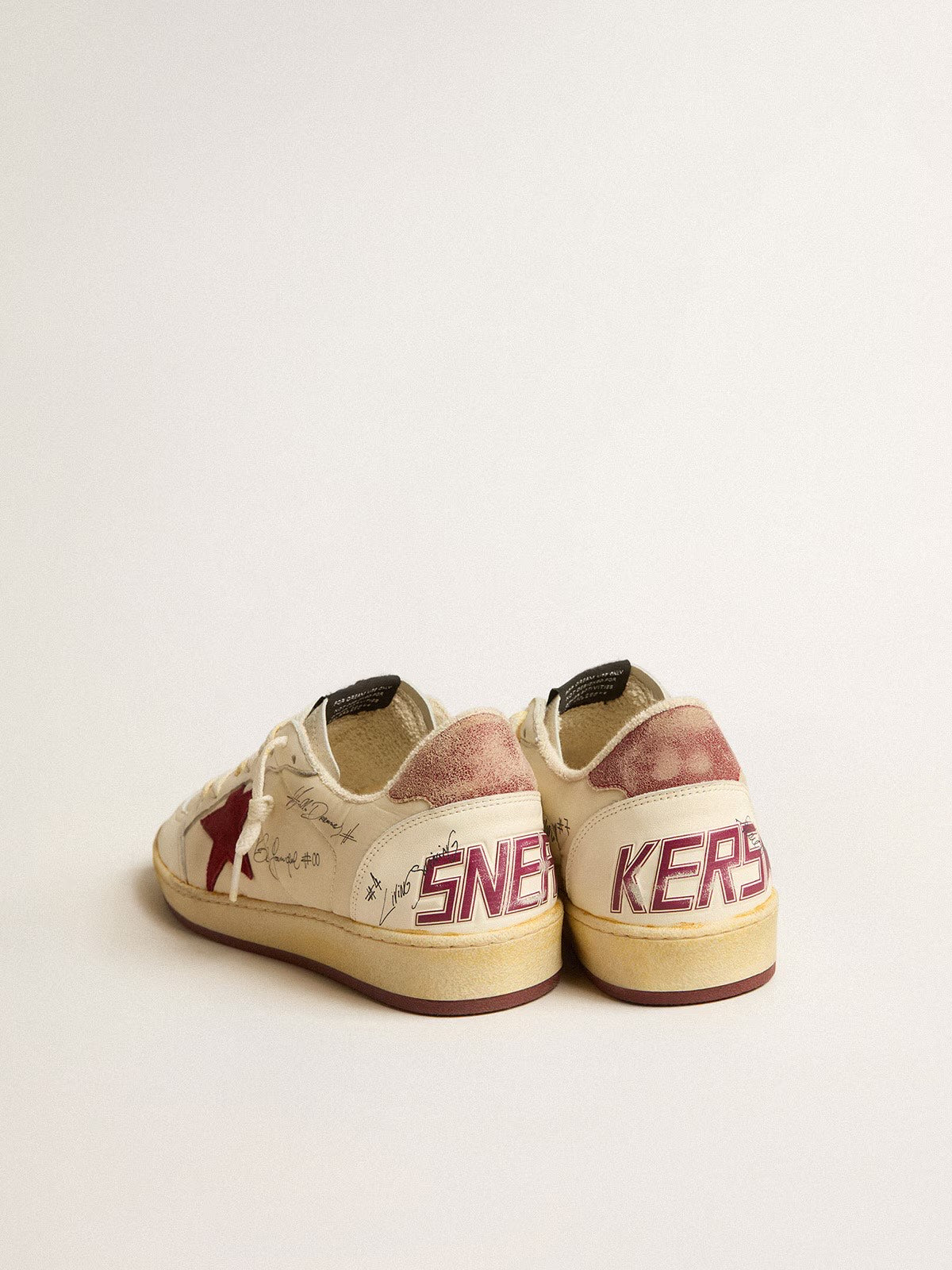 GOLDEN GOOSE- BALL STAR DARK RED