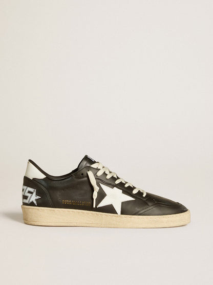 GOLDEN GOOSE- BALL STAR BLACK LEATHER
