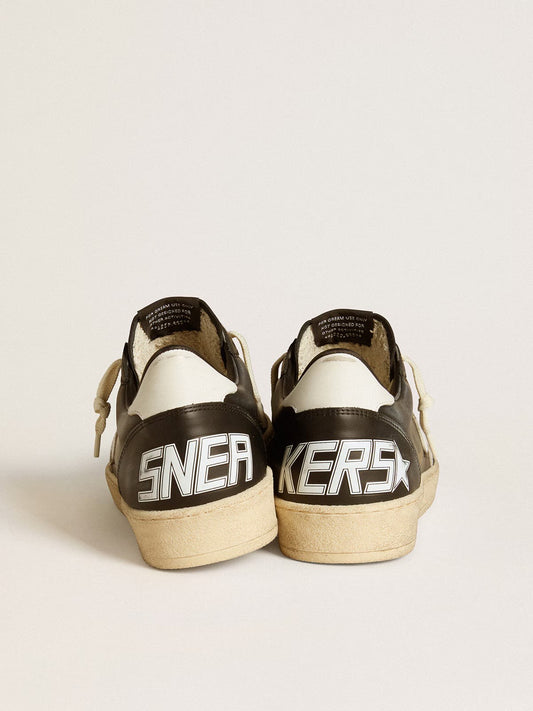 GOLDEN GOOSE- BALL STAR BLACK LEATHER