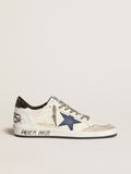 GOLDEN GOOSE- BALL STAR WHITE BLUE