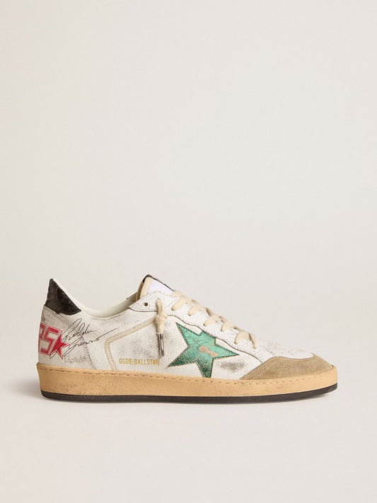 GOLDEN GOOSE- BALL STAR BLACK GREEN