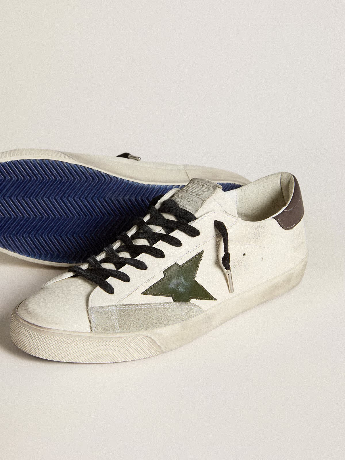 GOLDEN GOOSE SUPERSTAR- BROWN GREEN