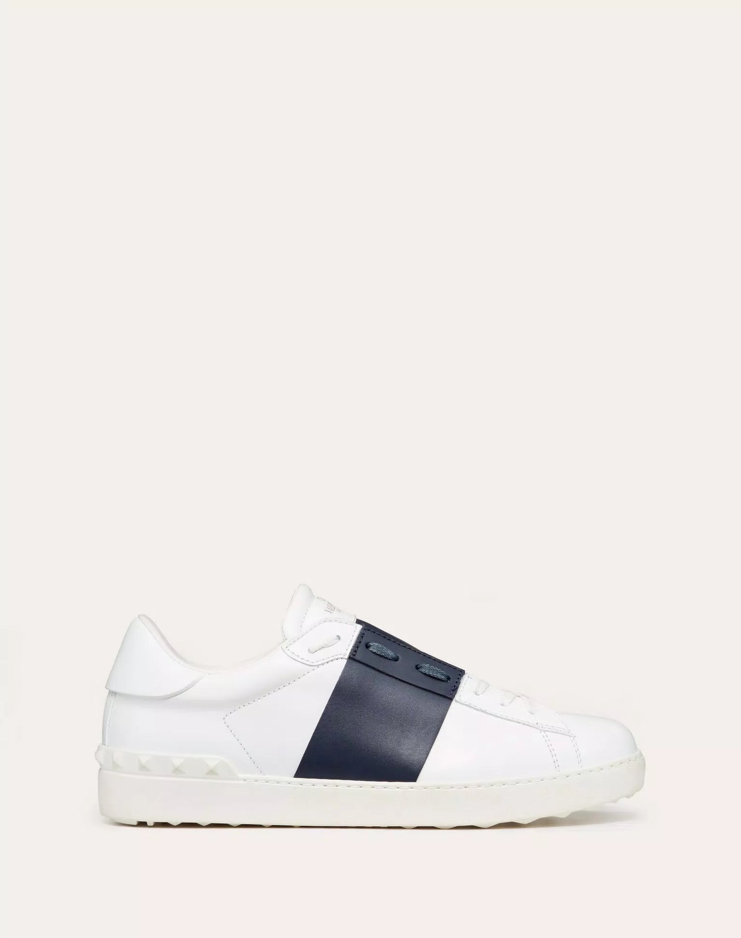 VLTN OPEN LEATHER- BLACK WHITE