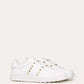 VLTN OPEN LEATHER- WHITE ROCKSTUD