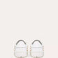 VLTN OPEN LEATHER- WHITE ROCKSTUD