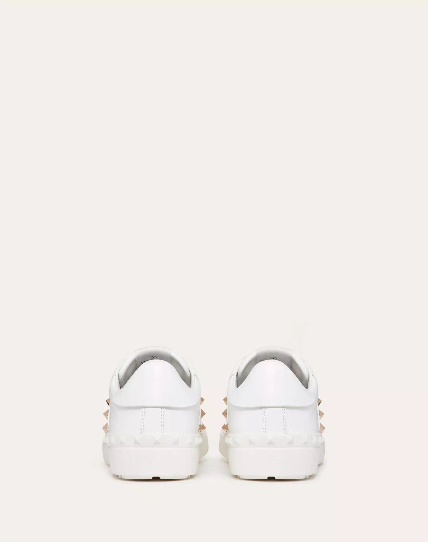 VLTN OPEN LEATHER- WHITE ROCKSTUD
