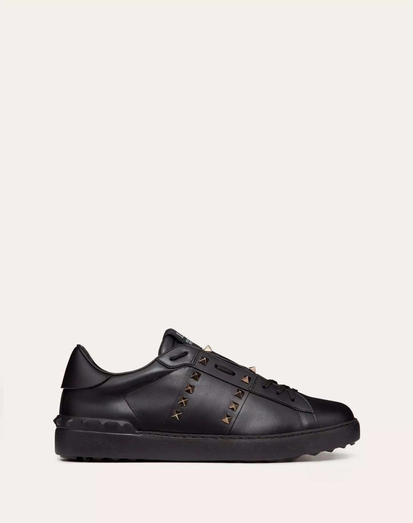 VLTN OPEN LEATHER- BLACK WHITE