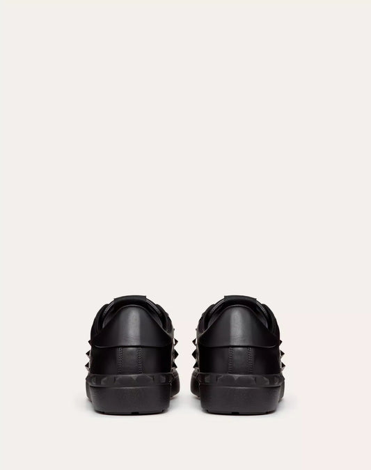VLTN OPEN LEATHER- BLACK ROCKSTUD