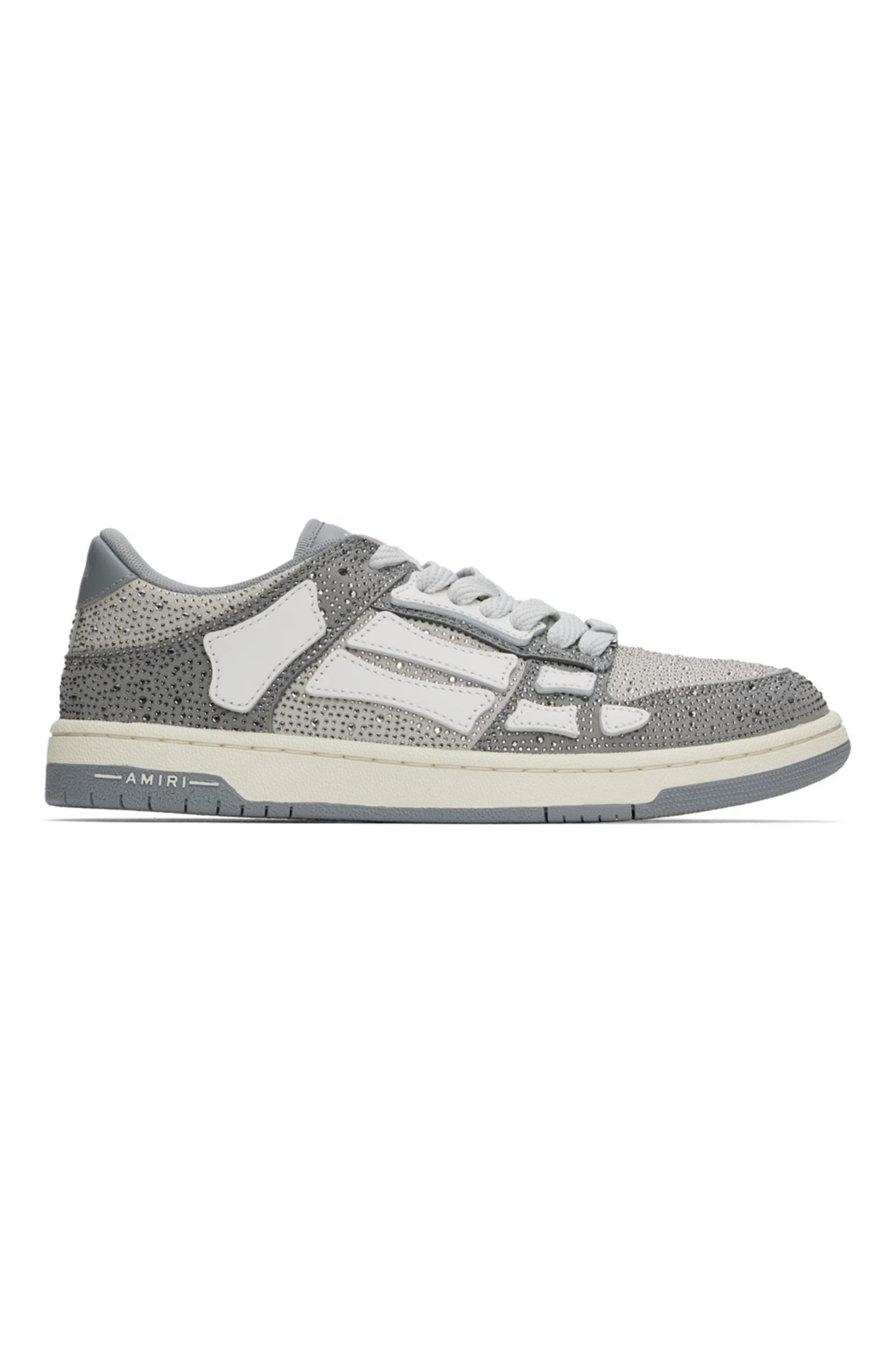 AMIRI SKEL- GRAY CRYSTAL